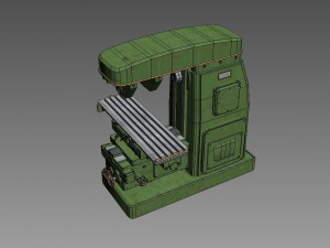 horizontal milling machine 1 3D 모델