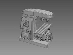 horizontal milling machine 1 3D 모델