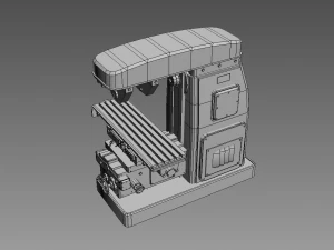 horizontal milling machine 1 3D Model