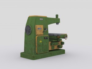 horizontal milling machine 2 3D मॉडल