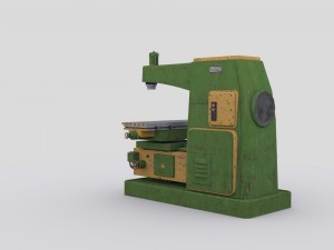 horizontal milling machine 2 3D मॉडल