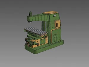 horizontal milling machine 2 3D Model