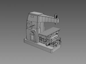 horizontal milling machine 2 3D मॉडल