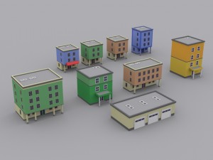 pack houses 1 3D मॉडल