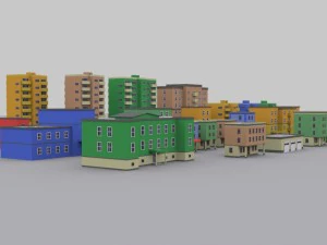 pack houses 1 3D Model