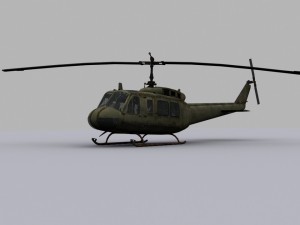 helicopter uh-1 3D 모델