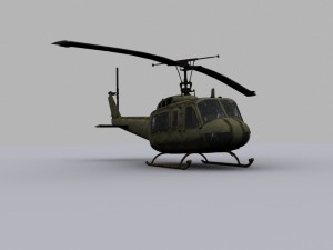 helicopter uh-1 Model 3D