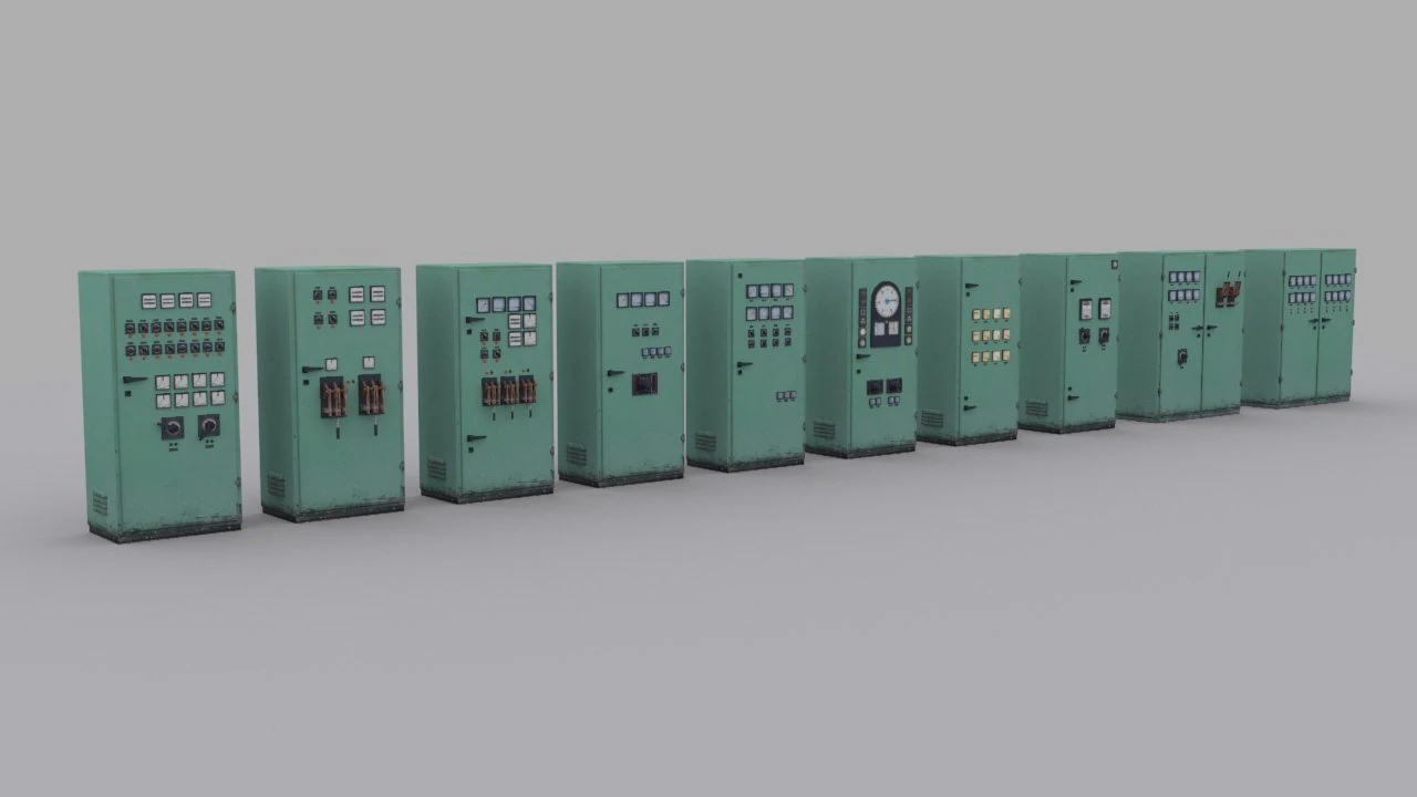 electrical-panels 3D Model .c4d .max .obj .3ds .fbx .stl .blend 