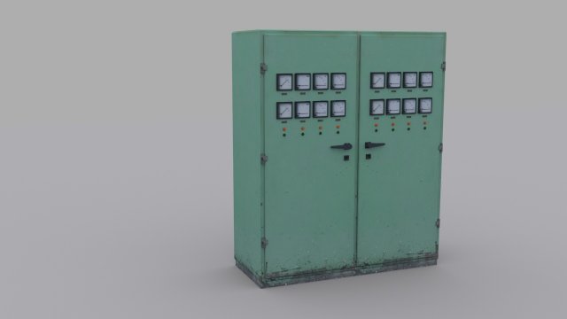 electrical-panel-10 3D 모델 .c4d .max .obj .3ds .fbx .stl .blend 