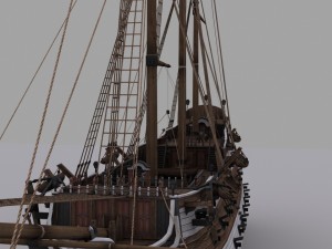 frigate 3D Model
