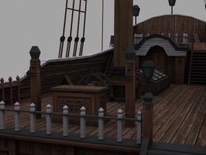 frigate 3D Model