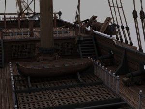frigate 3D Model