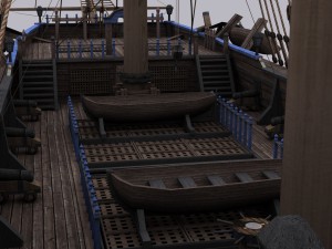 frigate blue Modèle 3D