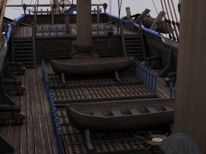 frigate blue 3D Model