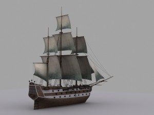 frigate 3 3D Модель