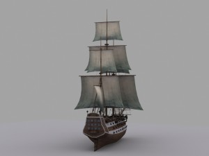 frigate 3 3D Модель