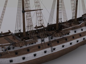 frigate 3 3D Модель