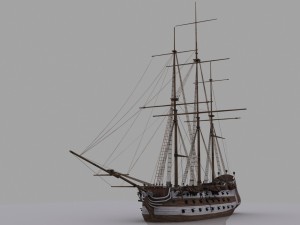 frigate 3 3D Модель