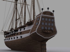 frigate 3 3D Модель