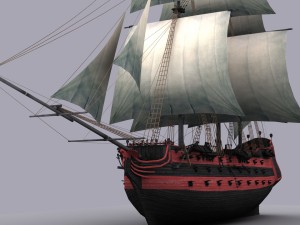 frigate 3 3D Модель