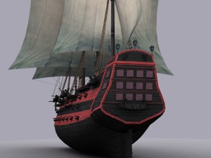 frigate 3 3D Модель