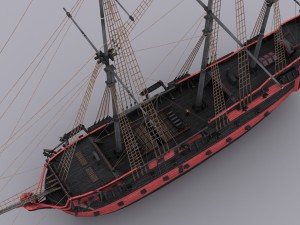 frigate 3 3D Модель