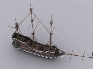 galeon Modelo 3D