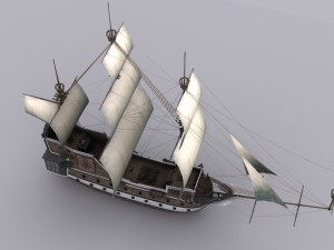 galeon Modelo 3D