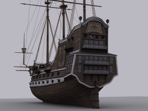 galeon Modelo 3D
