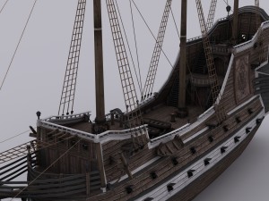 galeon Modelo 3D