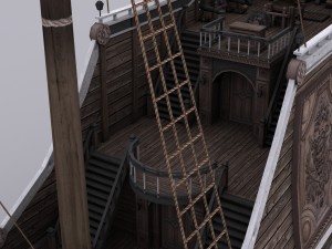 galeon Modelo 3D