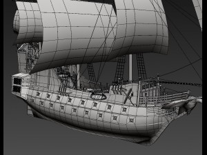 galeon Modelo 3D