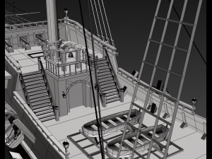 galeon Modelo 3D