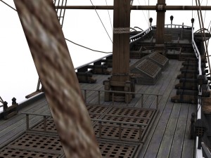 warship corvette Model 3D