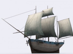17 sailing ship 3Dモデル