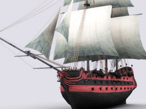 17 sailing ship 3Dモデル
