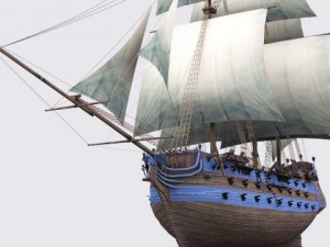17 sailing ship 3Dモデル