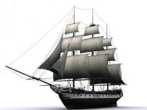 17 veliero Modello 3D