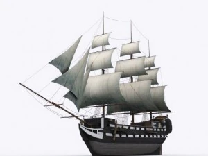 17 veliero Modello 3D