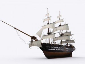 17 sailing ship 3Dモデル