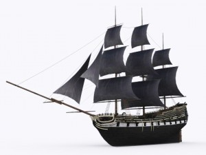 17 sailing ship 3Dモデル