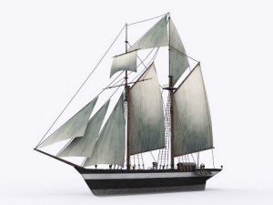 17 sailing ship 3Dモデル