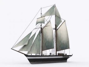 17 veliero Modello 3D