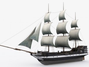 17 sailing ship 3Dモデル