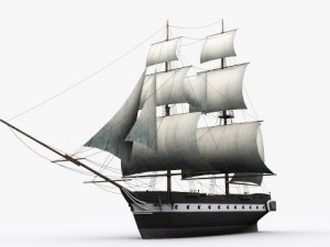17 sailing ship 3Dモデル
