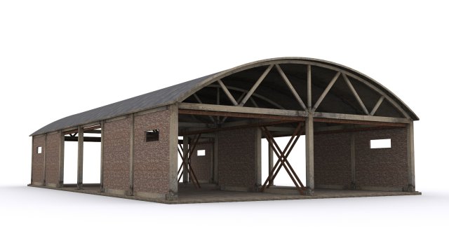 hangar6 3D Model .c4d .max .obj .3ds .fbx .stl .blend 