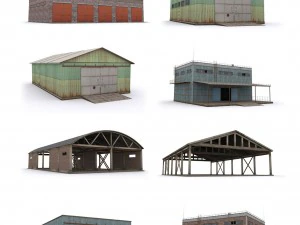 Packhangar 3D Modell