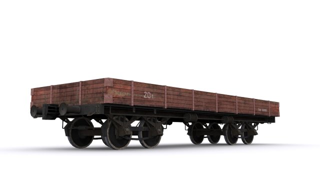 railway carriage Model 3D .c4d .max .obj .3ds .fbx .stl .blend 