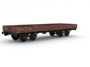 railway carriage Model 3D