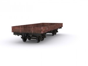 railway carriage Model 3D